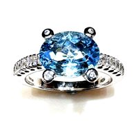 Ringe Ititoli Dame Acquamarina in Weißgold Acquamarina 2.26 Ct AD1380#BLA - AD1380#BLA